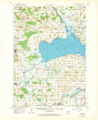 Poy Sippi Wisconsin Historical topographic map, 1:62500 scale, 15 X 15 Minute, Year 1961