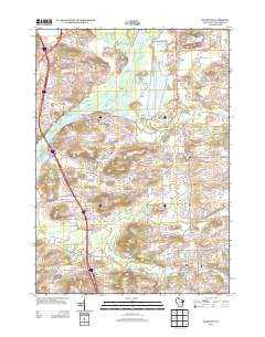 Poynette Wisconsin Historical topographic map, 1:24000 scale, 7.5 X 7.5 Minute, Year 2013