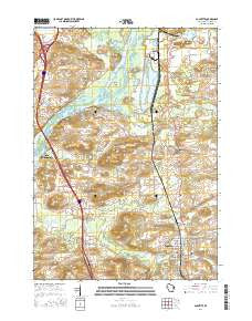 Poynette Wisconsin Current topographic map, 1:24000 scale, 7.5 X 7.5 Minute, Year 2016