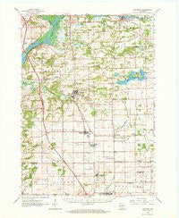 Poynette Wisconsin Historical topographic map, 1:62500 scale, 15 X 15 Minute, Year 1962