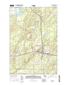 Prentice Wisconsin Current topographic map, 1:24000 scale, 7.5 X 7.5 Minute, Year 2015