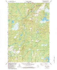 Priest Lake Wisconsin Historical topographic map, 1:24000 scale, 7.5 X 7.5 Minute, Year 1984