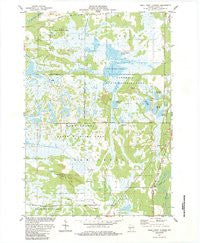 Quail Point Flowage Wisconsin Historical topographic map, 1:24000 scale, 7.5 X 7.5 Minute, Year 1984