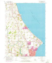 Racine North Wisconsin Historical topographic map, 1:24000 scale, 7.5 X 7.5 Minute, Year 1958