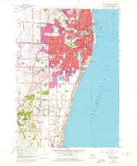 Racine South Wisconsin Historical topographic map, 1:24000 scale, 7.5 X 7.5 Minute, Year 1958