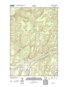 Radisson Wisconsin Historical topographic map, 1:24000 scale, 7.5 X 7.5 Minute, Year 2013