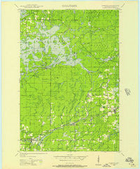 Radisson Wisconsin Historical topographic map, 1:48000 scale, 15 X 15 Minute, Year 1944