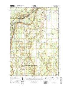 Randall Wisconsin Current topographic map, 1:24000 scale, 7.5 X 7.5 Minute, Year 2015