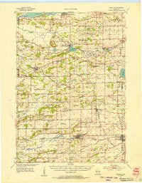 Randolph Wisconsin Historical topographic map, 1:62500 scale, 15 X 15 Minute, Year 1955