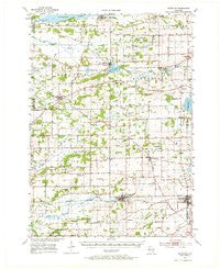 Randolph Wisconsin Historical topographic map, 1:62500 scale, 15 X 15 Minute, Year 1955