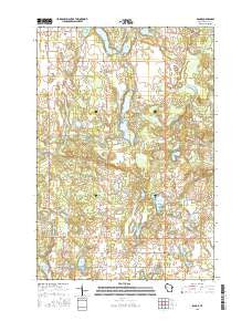 Range Wisconsin Current topographic map, 1:24000 scale, 7.5 X 7.5 Minute, Year 2015