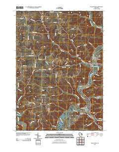 Readstown Wisconsin Historical topographic map, 1:24000 scale, 7.5 X 7.5 Minute, Year 2010