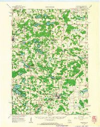 Redgranite Wisconsin Historical topographic map, 1:62500 scale, 15 X 15 Minute, Year 1961