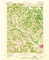 Reedsburg Wisconsin Historical topographic map, 1:62500 scale, 15 X 15 Minute, Year 1956
