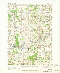 Reedsville Wisconsin Historical topographic map, 1:62500 scale, 15 X 15 Minute, Year 1954