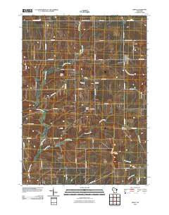Rewey Wisconsin Historical topographic map, 1:24000 scale, 7.5 X 7.5 Minute, Year 2010
