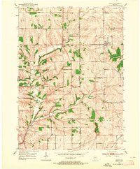 Rewey Wisconsin Historical topographic map, 1:24000 scale, 7.5 X 7.5 Minute, Year 1952
