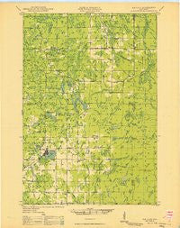 Rib Lake Wisconsin Historical topographic map, 1:48000 scale, 15 X 15 Minute, Year 1949