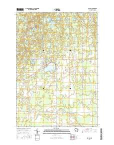 Rib Lake Wisconsin Current topographic map, 1:24000 scale, 7.5 X 7.5 Minute, Year 2015