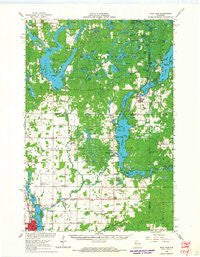 Rice Lake Wisconsin Historical topographic map, 1:62500 scale, 15 X 15 Minute, Year 1965
