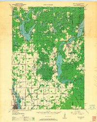 Rice Lake Wisconsin Historical topographic map, 1:48000 scale, 15 X 15 Minute, Year 1949
