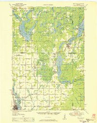 Rice Lake Wisconsin Historical topographic map, 1:48000 scale, 15 X 15 Minute, Year 1951