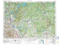 Rice Lake Wisconsin Historical topographic map, 1:250000 scale, 1 X 2 Degree, Year 1953