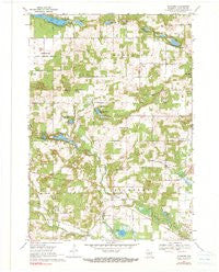 Richford Wisconsin Historical topographic map, 1:24000 scale, 7.5 X 7.5 Minute, Year 1968