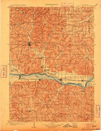 Richland Center Wisconsin Historical topographic map, 1:125000 scale, 30 X 30 Minute, Year 1905