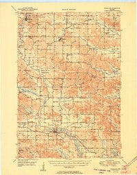 Ridgeland Wisconsin Historical topographic map, 1:62500 scale, 15 X 15 Minute, Year 1951