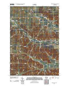 Ridgeland NE Wisconsin Historical topographic map, 1:24000 scale, 7.5 X 7.5 Minute, Year 2010