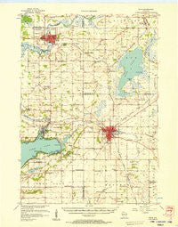 Ripon Wisconsin Historical topographic map, 1:62500 scale, 15 X 15 Minute, Year 1956