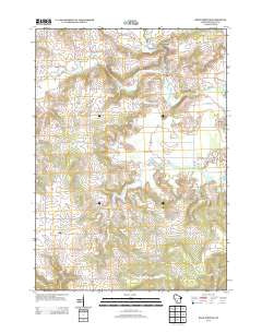 Rock Springs Wisconsin Historical topographic map, 1:24000 scale, 7.5 X 7.5 Minute, Year 2013
