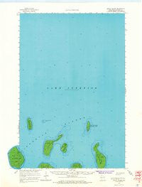 Rocky Island Wisconsin Historical topographic map, 1:62500 scale, 15 X 15 Minute, Year 1963