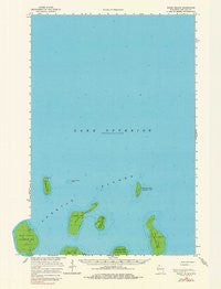 Rocky Island Wisconsin Historical topographic map, 1:62500 scale, 15 X 15 Minute, Year 1963
