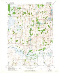 Rome Wisconsin Historical topographic map, 1:24000 scale, 7.5 X 7.5 Minute, Year 1960