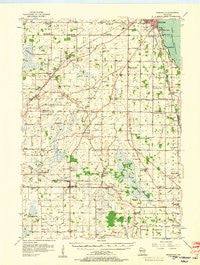 Rosendale Wisconsin Historical topographic map, 1:62500 scale, 15 X 15 Minute, Year 1956