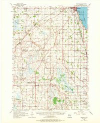 Rosendale Wisconsin Historical topographic map, 1:62500 scale, 15 X 15 Minute, Year 1956