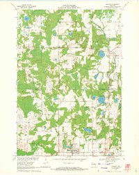 Rosholt Wisconsin Historical topographic map, 1:24000 scale, 7.5 X 7.5 Minute, Year 1969