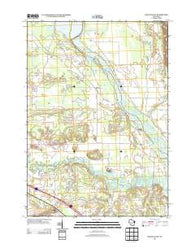 Round Bluff Wisconsin Historical topographic map, 1:24000 scale, 7.5 X 7.5 Minute, Year 2013