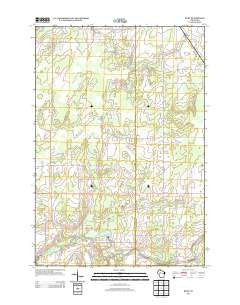 Ruby Wisconsin Historical topographic map, 1:24000 scale, 7.5 X 7.5 Minute, Year 2013