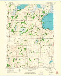 Rutland Wisconsin Historical topographic map, 1:24000 scale, 7.5 X 7.5 Minute, Year 1961