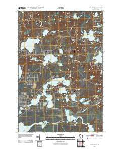 Saint Germain Wisconsin Historical topographic map, 1:24000 scale, 7.5 X 7.5 Minute, Year 2010