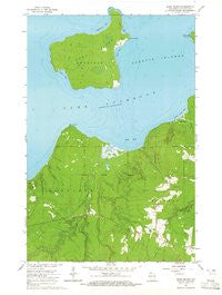 Sand Island Wisconsin Historical topographic map, 1:24000 scale, 7.5 X 7.5 Minute, Year 1964