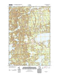 Sayner Wisconsin Historical topographic map, 1:24000 scale, 7.5 X 7.5 Minute, Year 2013