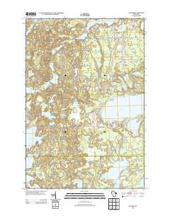 Sayner Wisconsin Historical topographic map, 1:24000 scale, 7.5 X 7.5 Minute, Year 2013
