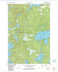 Sayner Wisconsin Historical topographic map, 1:24000 scale, 7.5 X 7.5 Minute, Year 1982