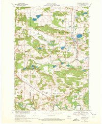 Scandinavia Wisconsin Historical topographic map, 1:24000 scale, 7.5 X 7.5 Minute, Year 1969