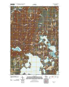 Seeley Wisconsin Historical topographic map, 1:24000 scale, 7.5 X 7.5 Minute, Year 2010
