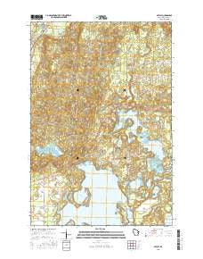 Seeley Wisconsin Current topographic map, 1:24000 scale, 7.5 X 7.5 Minute, Year 2015